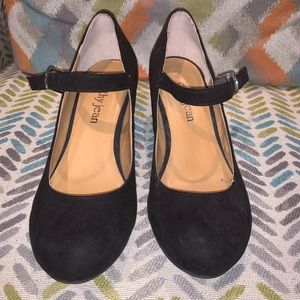 Suede wedges Size 7 1/2